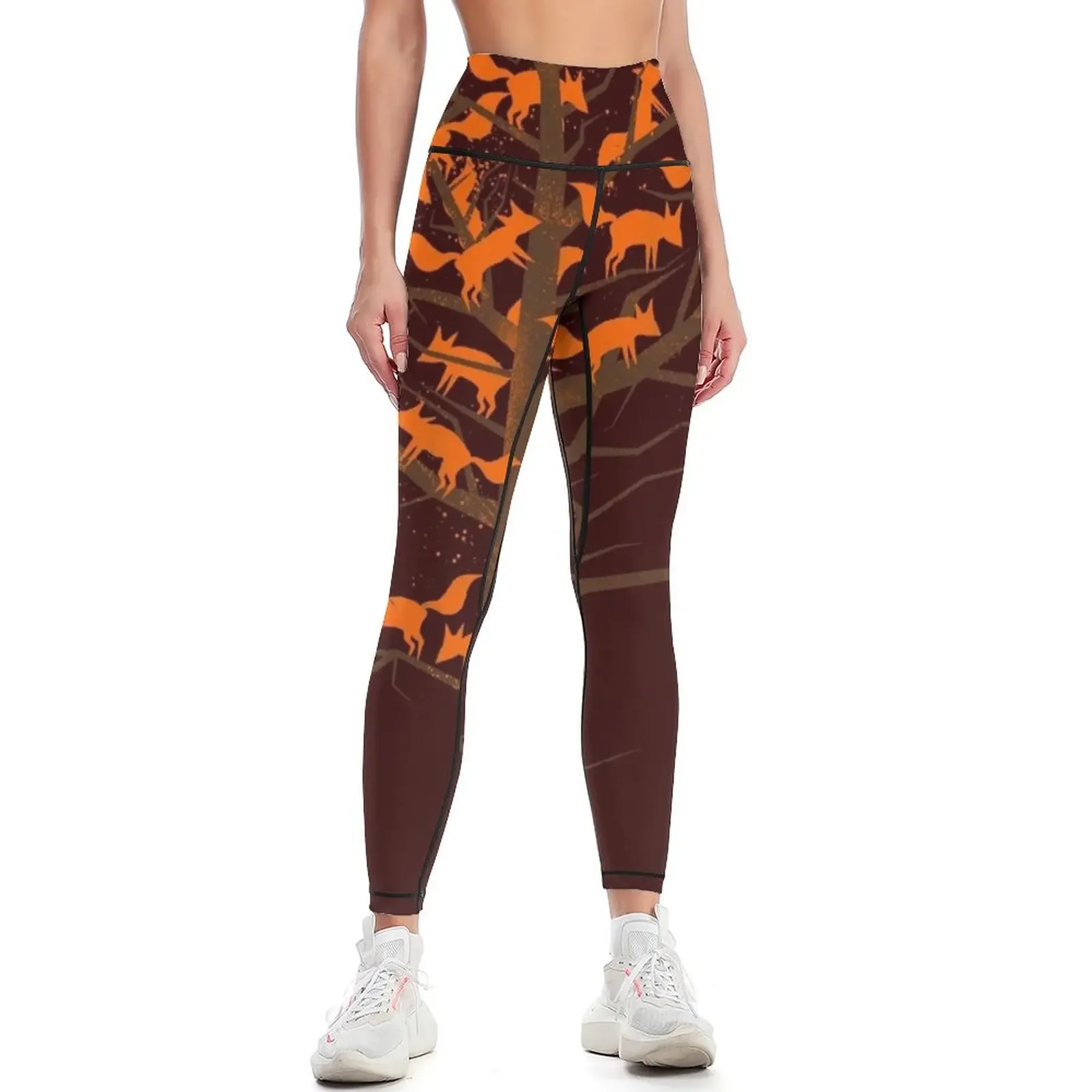 

Blazing Fox Tree Leggings gym clothing legging push up Womens Leggings