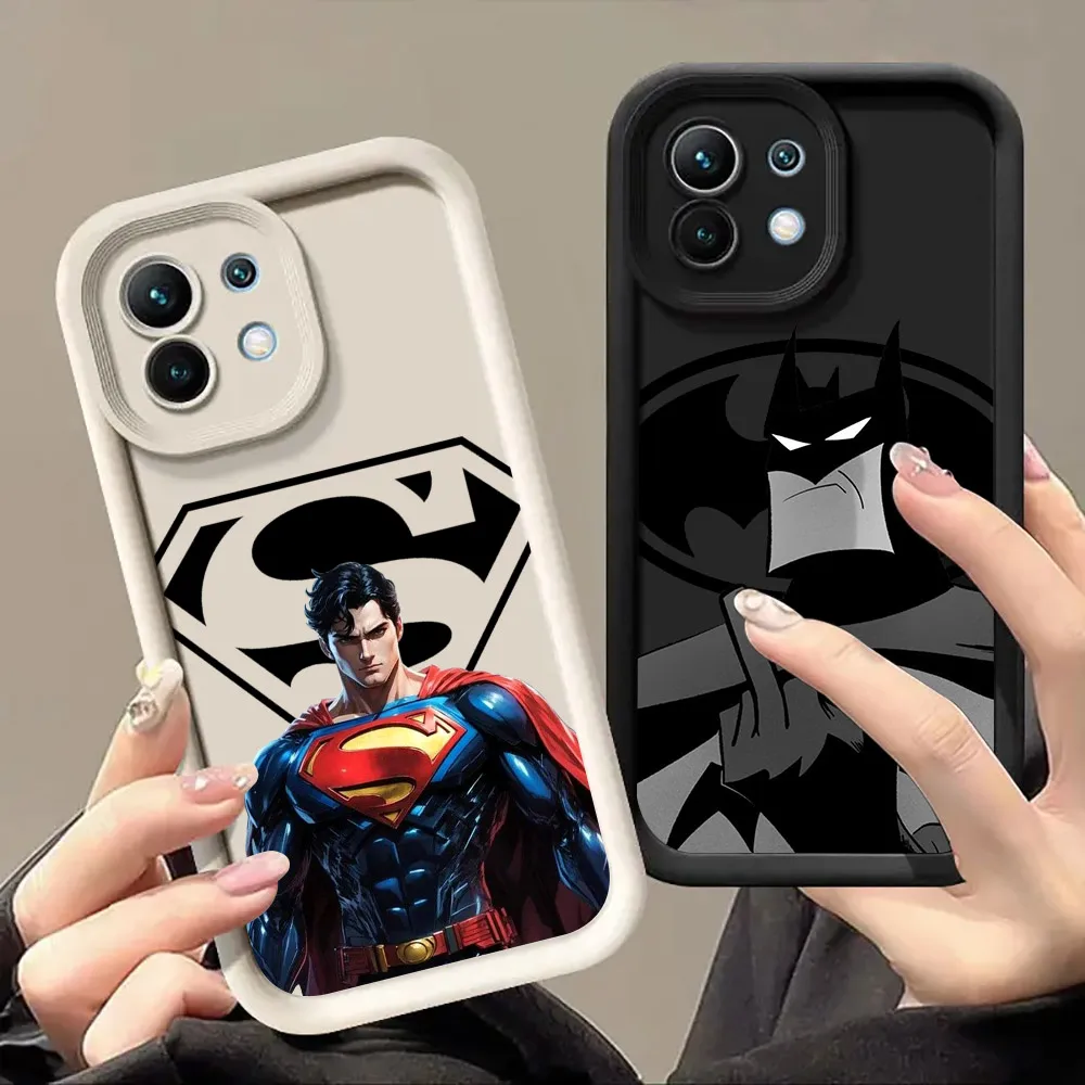 

B-Bats-Supers-Man Marvel Phone Case for Xiaomi Mi 13T 14T 15 15T Pro 17 Ultra Poco M7 M8 F8 F7 X6 X7 X8 Pro Max Shockproof Cover