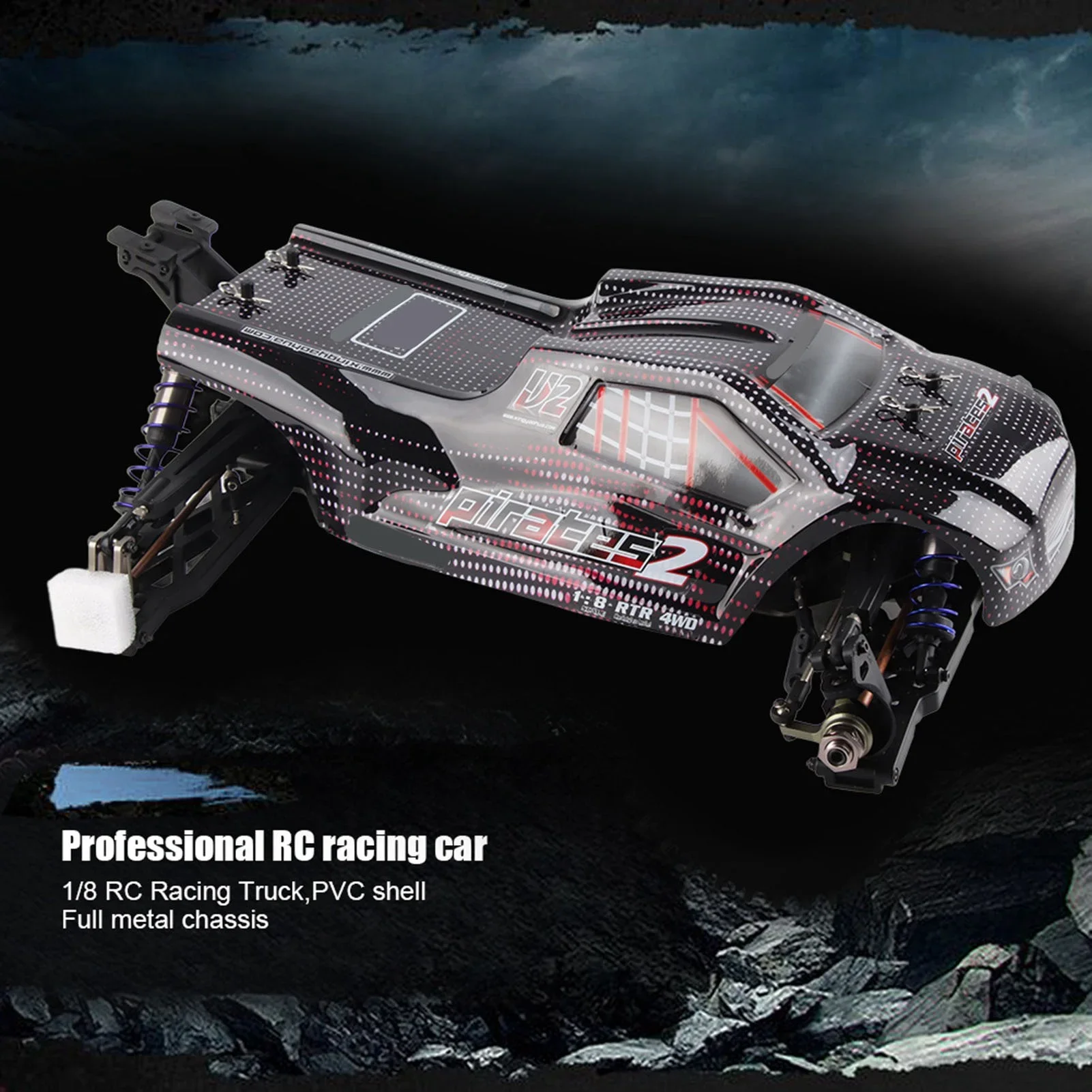 Coche RC 1/8 a Escala Completa, Camioneta de Control Remoto para Carreras, para ZD Racing 9021-V3, Versión KIT, 110 km/h