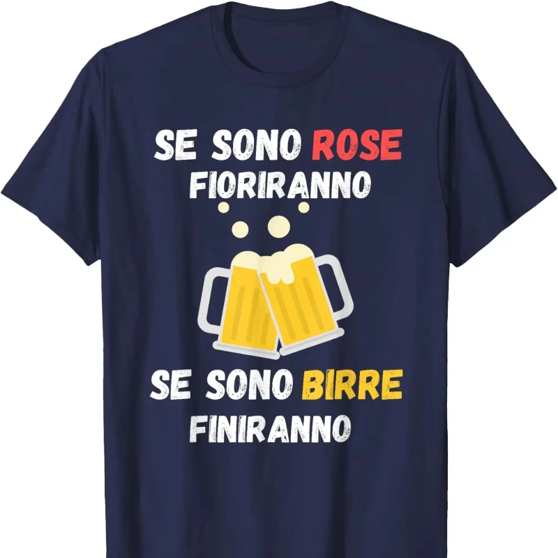 Men's Cotton T-shirt Funny Beer Shirt for Men Funny Writing TShirt Graphic T Shirts Streetwear Regular Short Sleeve Summer Tees