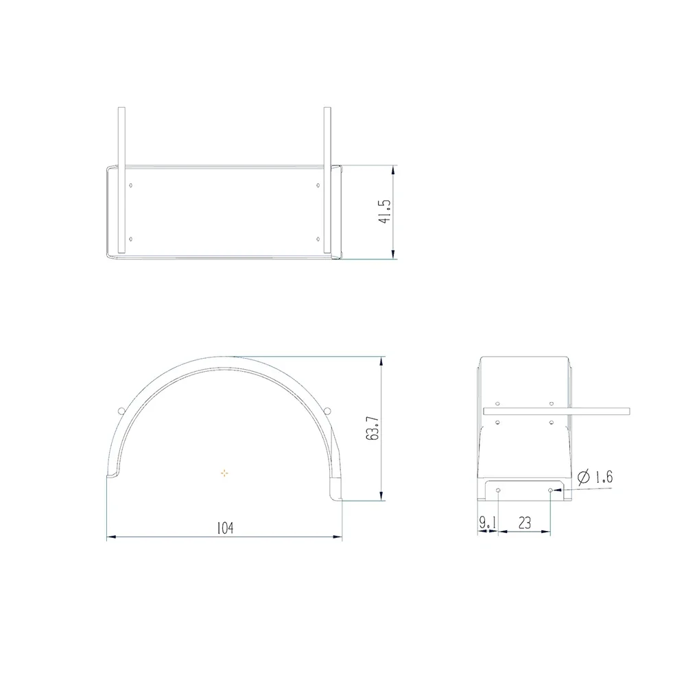 Front Single-Axle Wheel Fender Mudguard for 1/14 Tamiya RC Tractor SCANIA 770S Dump Truck VOLVO BENZ Arocs MAN TGX DIY Upgrade