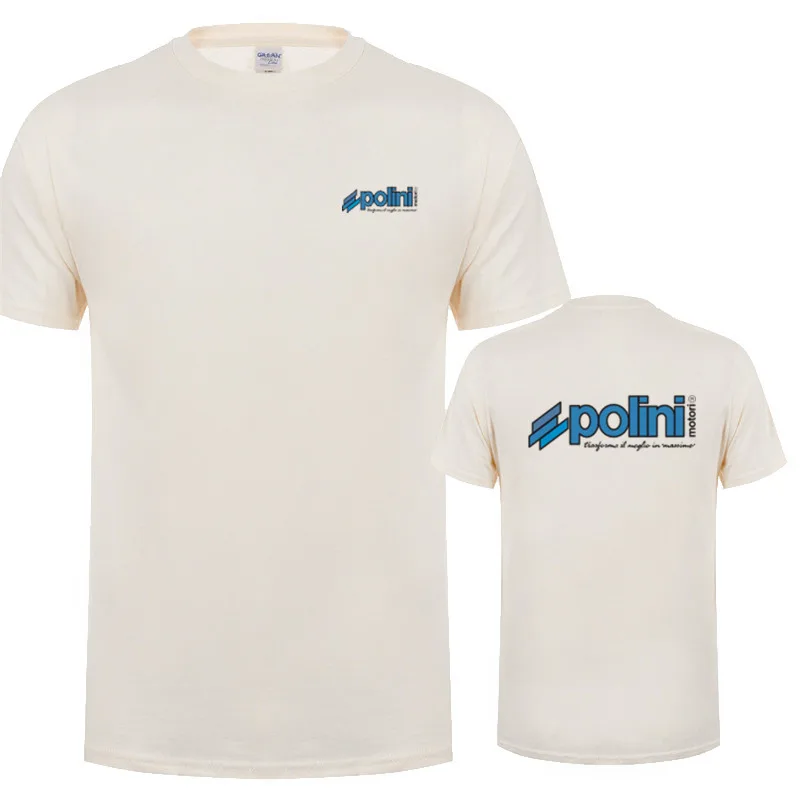 Polini تي شيرت الرجال النساء القطن Polini سكوتر سباق الأداء أجزاء تيز قميص قصير الأكمام للجنسين رجل الملابس بلايز LH-473