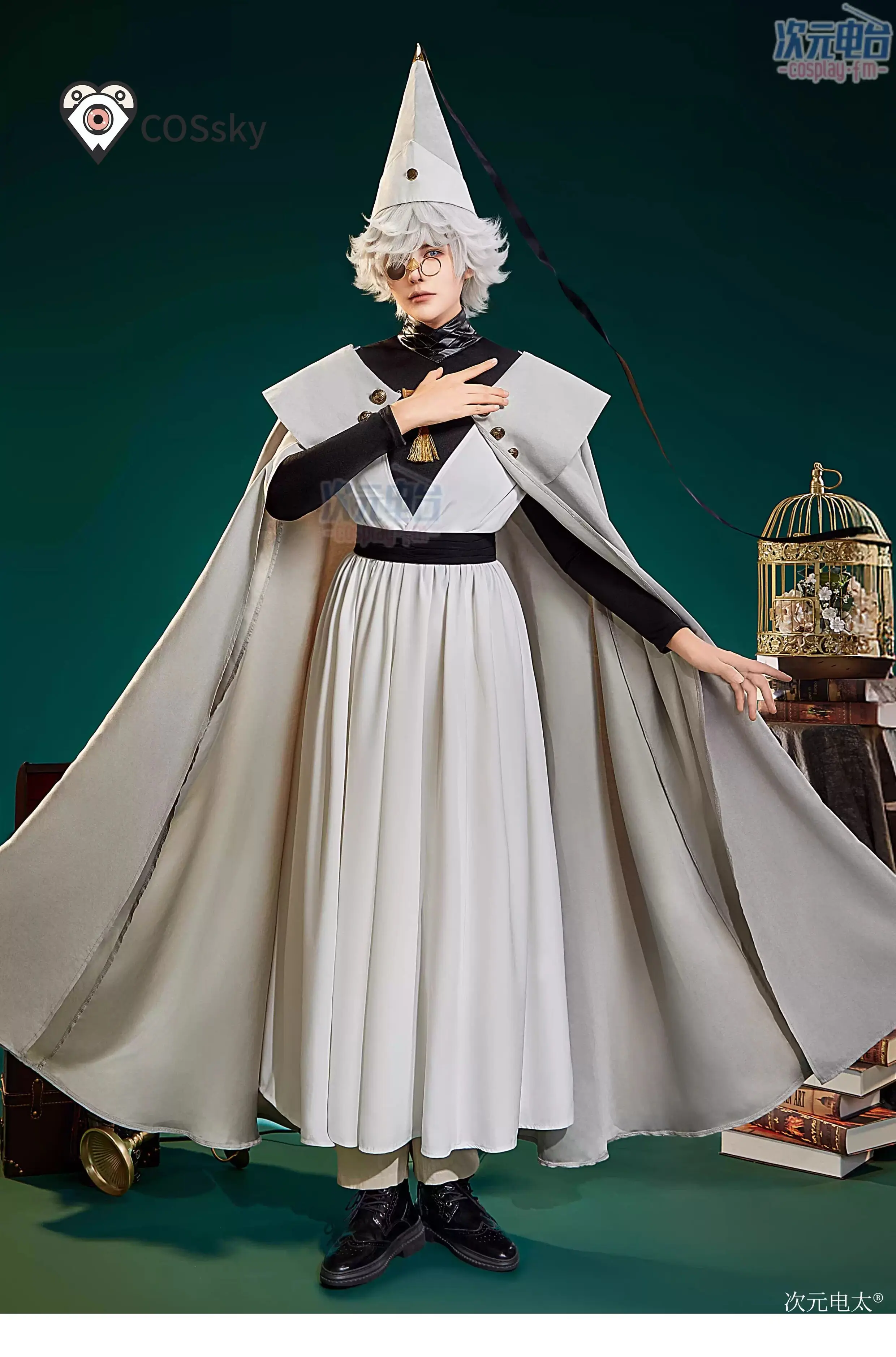 Qifrey Cosplay Anime Witch Hat - Anime Cosplay Dress For Men 评论和价格