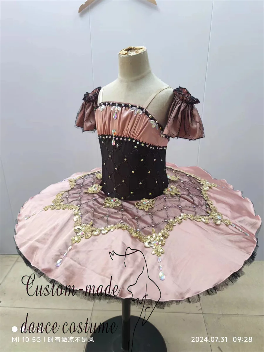 Corset de Ballet Professionnel pour Fille, Costume de Performance, Pancake Ballerina, Variations du Ballet "Paquita"