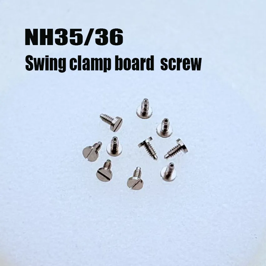 Watch accessories, Japan NH35 NH36 movement, complete set of screws, clamp plate, calendar shift, large steel wheel screws Sold