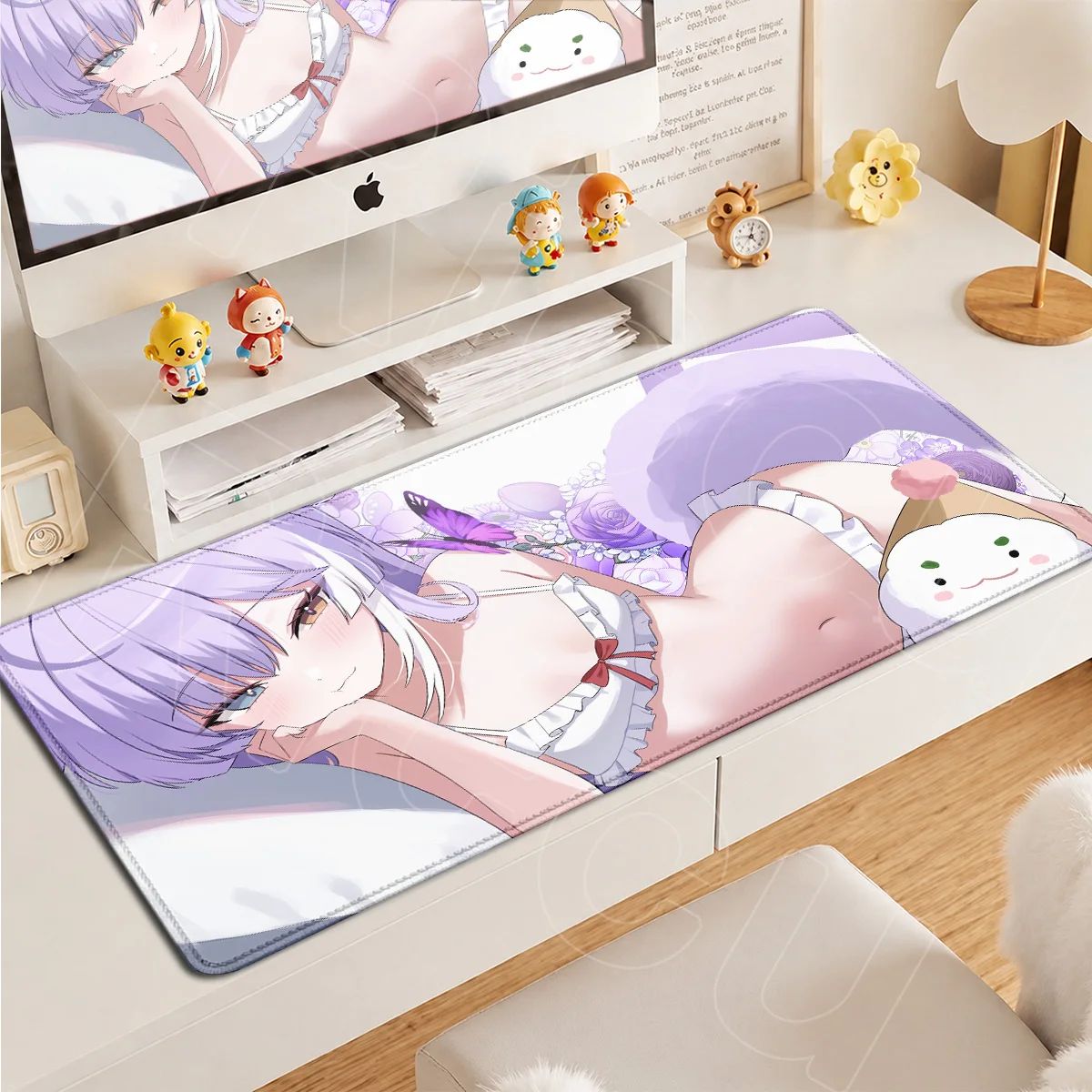 90x40cm HD-Druck Laptop Gaming Tastaturteppich PC-Zubehör Große Stellive Niedliche Mädchen Tenko Shibuki Heiße Tapeten-Mausmatten – Detail 4