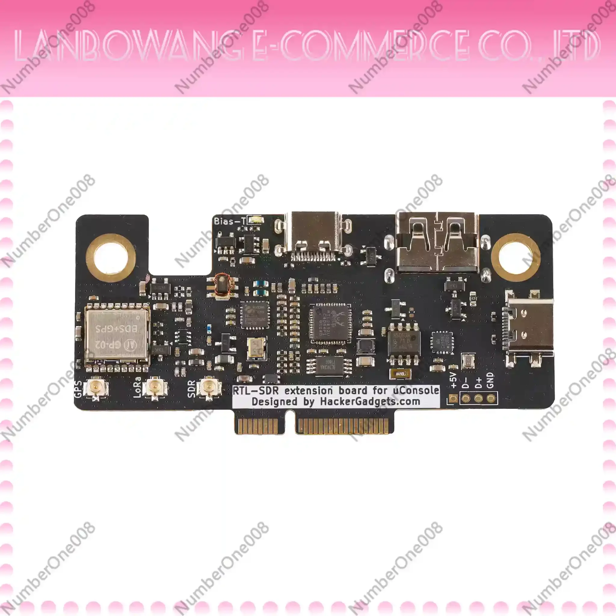 RTL-SDR/LoRa/GPS/RTC/USB Hub All-in-one Expansion Board