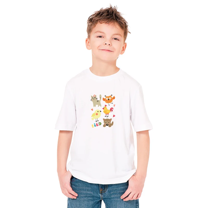Iron on Cute Animal Patches Set for Kids Clothing DIY T-shirt Applique Heat Transfer Vinyl Unicorn Patch Stickers Thermal Press image 2