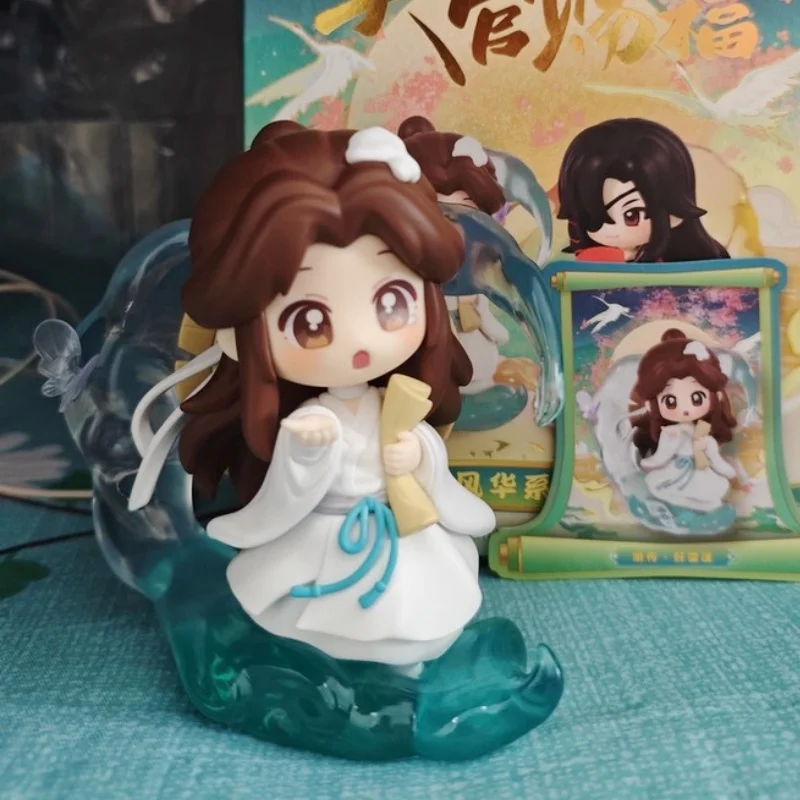 متوفر في المخزون Tian Guan Ci Fu Dan Qing Feng Hua Series صندوق أعمى لطيف أنيمي شيه ليان هوا تشنغ الشكل سطح المكتب تحصيل نموذج الهدايا