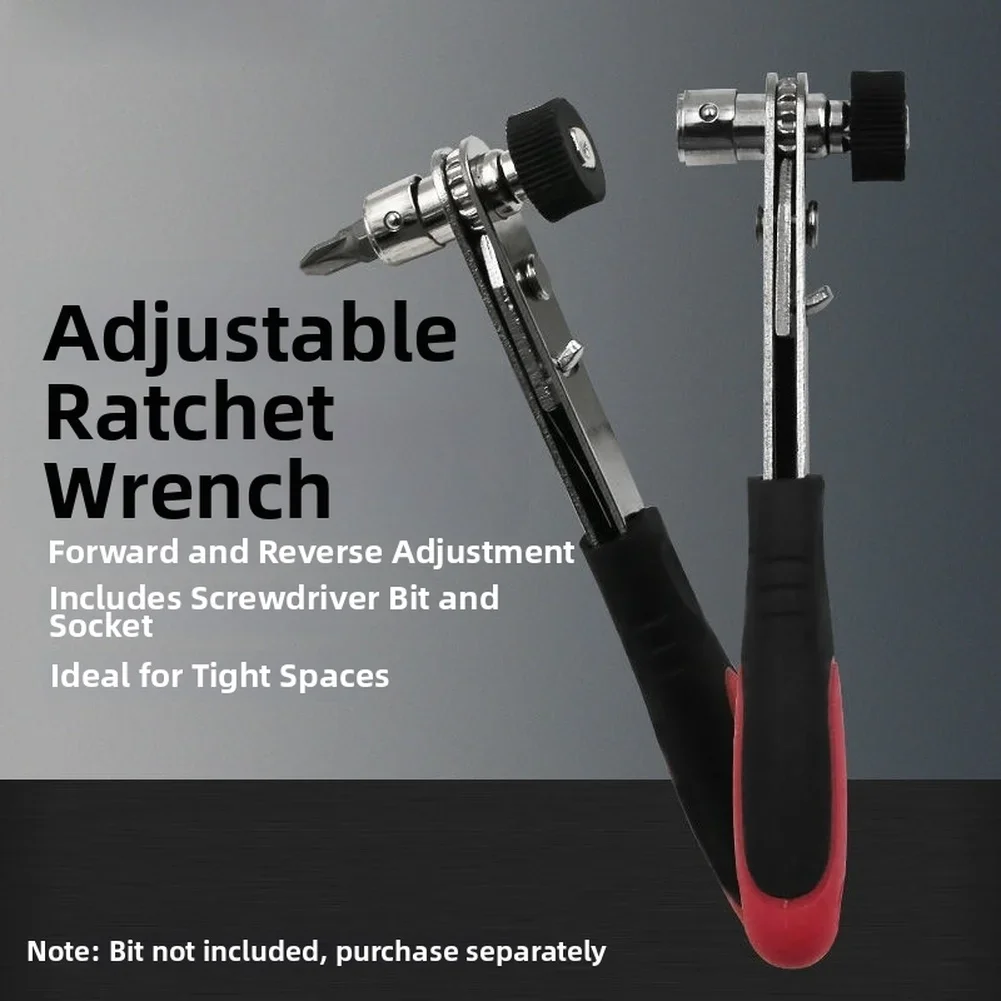 

FOR MINI Quick Ratchet Wrench 1/4 Inch 6.35mm Adjustable Socket Screwdriver Spanner Handle Socket Repair Hand Tools