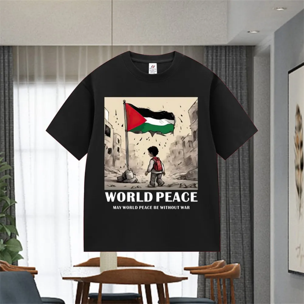 

Мужская футболка с принтом в стиле ретро, повседневная футболка из чистого хлопка с короткими рукавами, топ