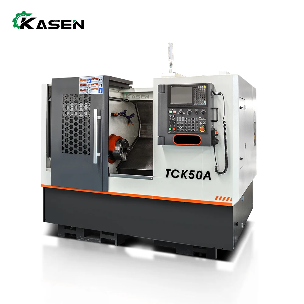 Horizontal Turn Mill TCK50A Cnc Lathe Turning Components Metal