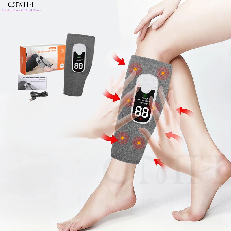 

CMH Leg Massager Fast Relax Air Pressure Kneading 3 Modes Hot Pack Shaping Boost Circulation Leg Pain Relief Women Care Device