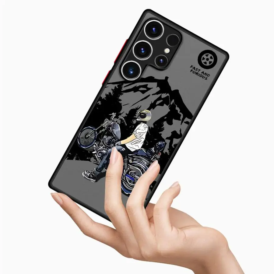 حافظة لهاتف سامسونج جالاكسي S8 S9 S21 FE S24 نوت 20 10 S23 Ultra S20 S22 Plus S25 غطاء ناعم تريند لركوب الدراجات عرض خلفي رائع #5