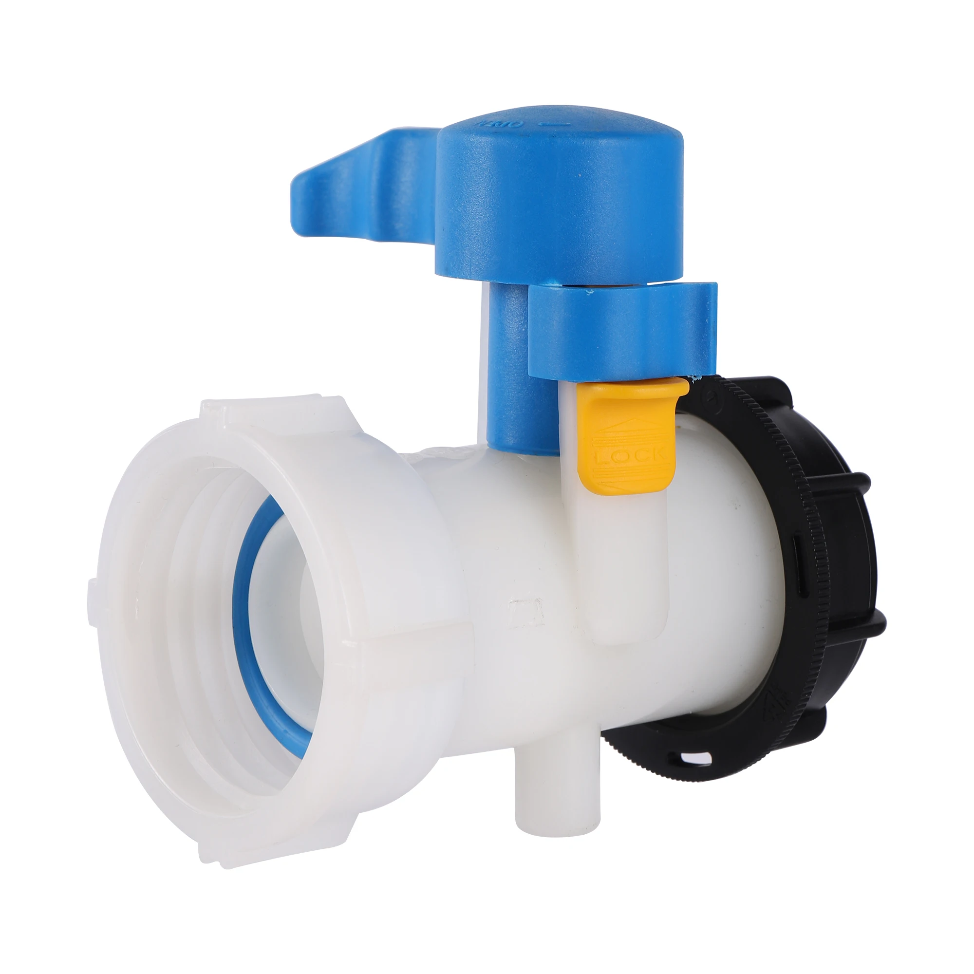 1Pc DN40/50/80 IBC Tank Butterfly Valve Plastic Sanitary Ball Valve 1000L Garden Agriculture Irrigation Faucet Ball Valve