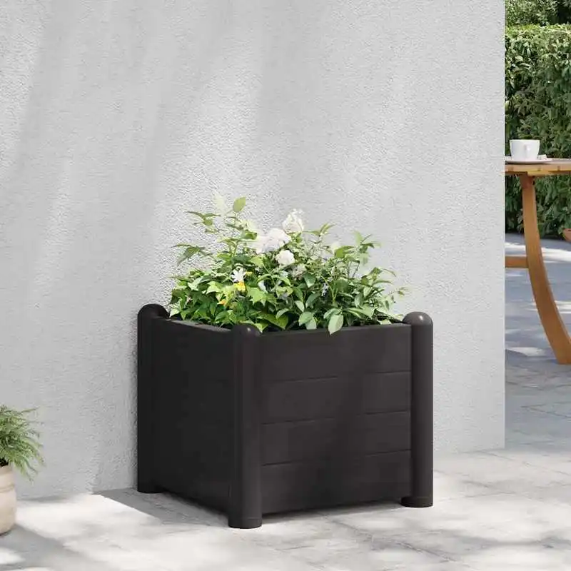 Potager surélevé 44x43x35 cm. Fabriqué avec des matériaux robustes et durables, idéal pour la culture de fleurs, de verdure et de légumes.