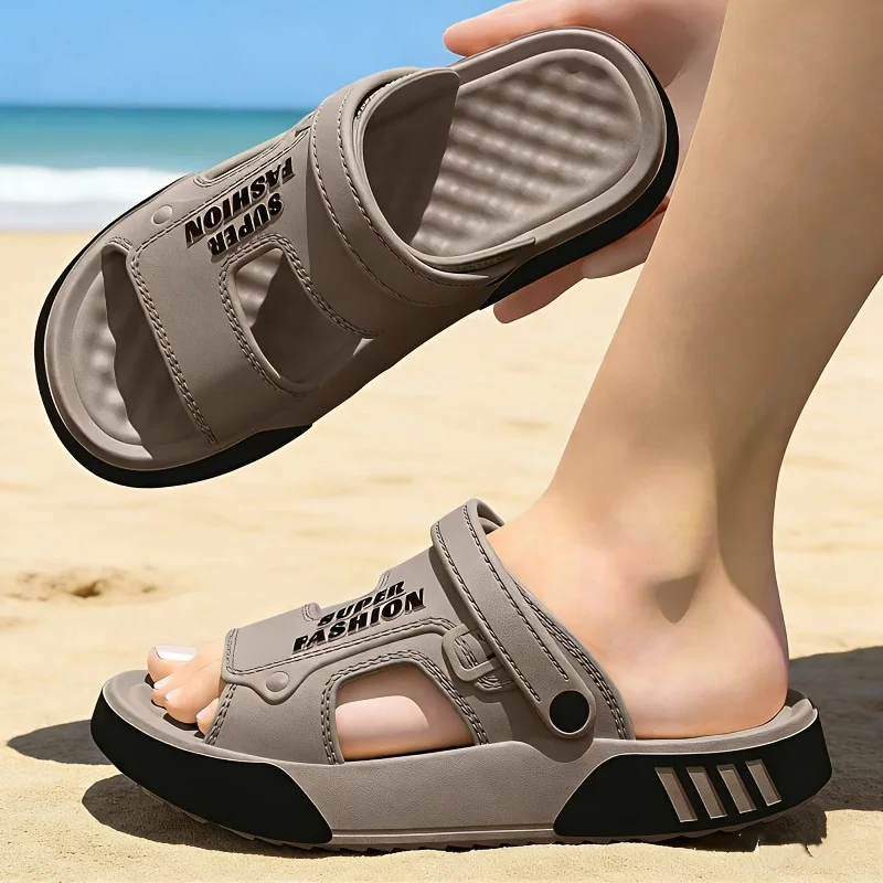 Herren-Sandalen Rutschfeste Strandschuhe 2026 Neue Sommer Vielseitige Geruchshemmende Dual-Use Herren Mode Wasserdichte Coole Pantoffeln