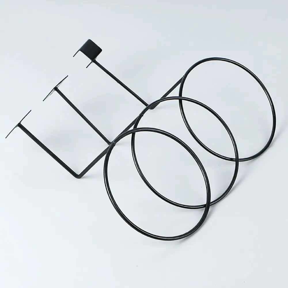 1Pcs Durable Wall Mounted Cap Holder Rack Stand Organizer Storage Display Hat Bracket Black/Silver Metal Helmet Hanger