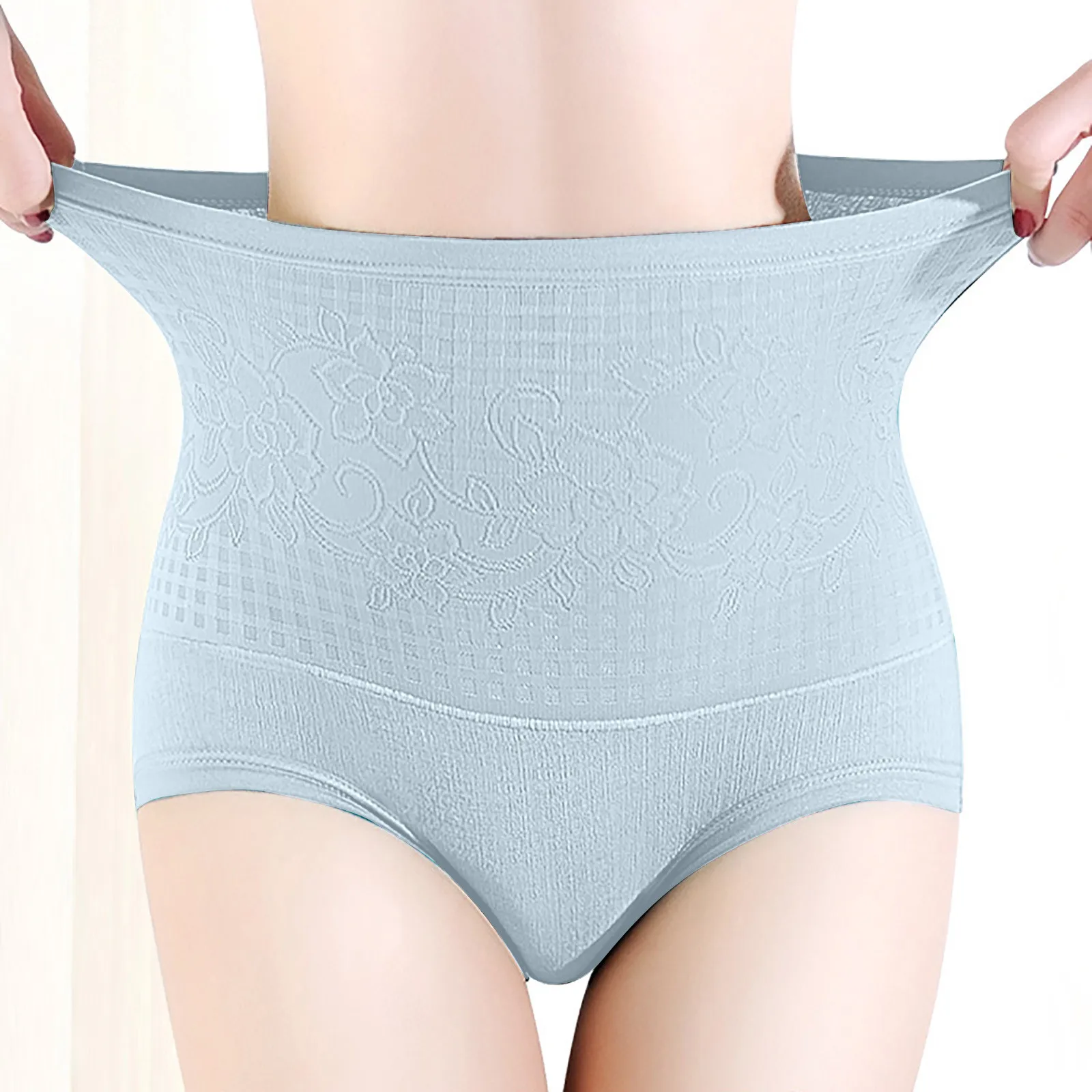 MYBOTTY High Waist Panties For Women Underwear Abdomen Cotton Underpants Solid Breathable Briefs Sexy Lingerie Female Intimates