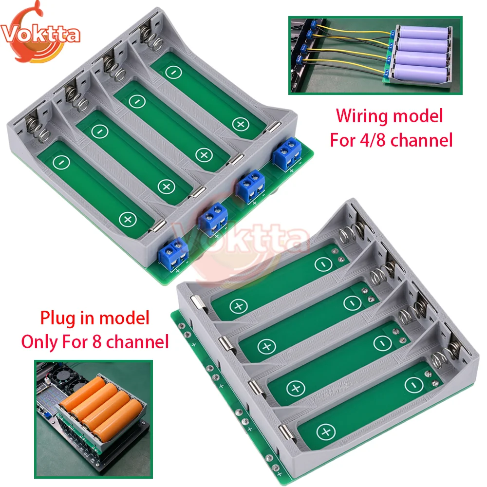 DIY 21700 Battery Tester 4*21700 Power Detector Module for Test 4/8 Channel 18650 Lithium Battery Capacity Internal Resistance