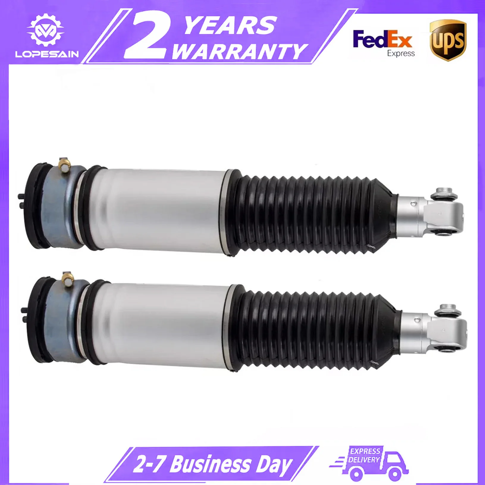 Pair For Rear Right/Left Air Suspension Shock Absorber For BMW 7-Series E65 E66 740i 37126785538 37106778800 37126785537