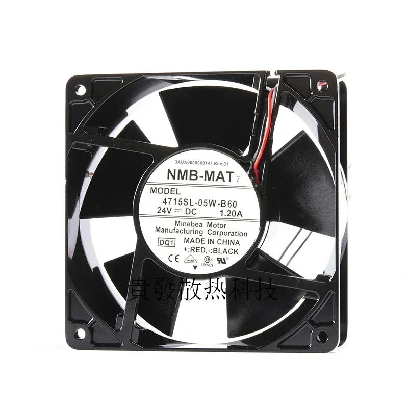 

+New 12cm for4715SL-05W-B60 original genuine nmb-mat 12038 24V 1.20A frequency converter fan