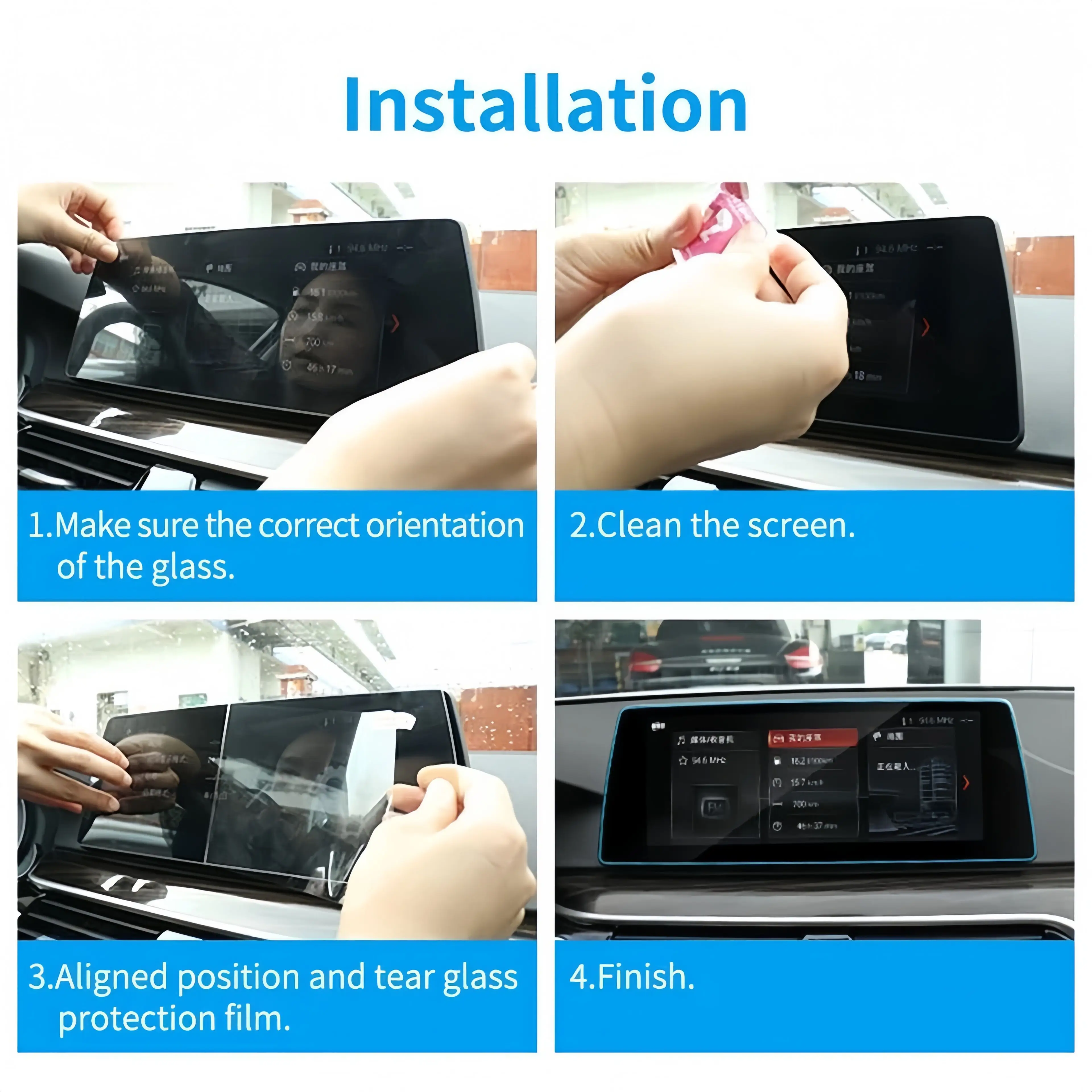 Für BYD ATTO 3 EVO 2026 Auto Mattes Gehärtetes Glas Displayschutzfolie Konsolen-GPS-Navigations-LCD-Bildschirm Anti-Fingerabdruck – Detail 12