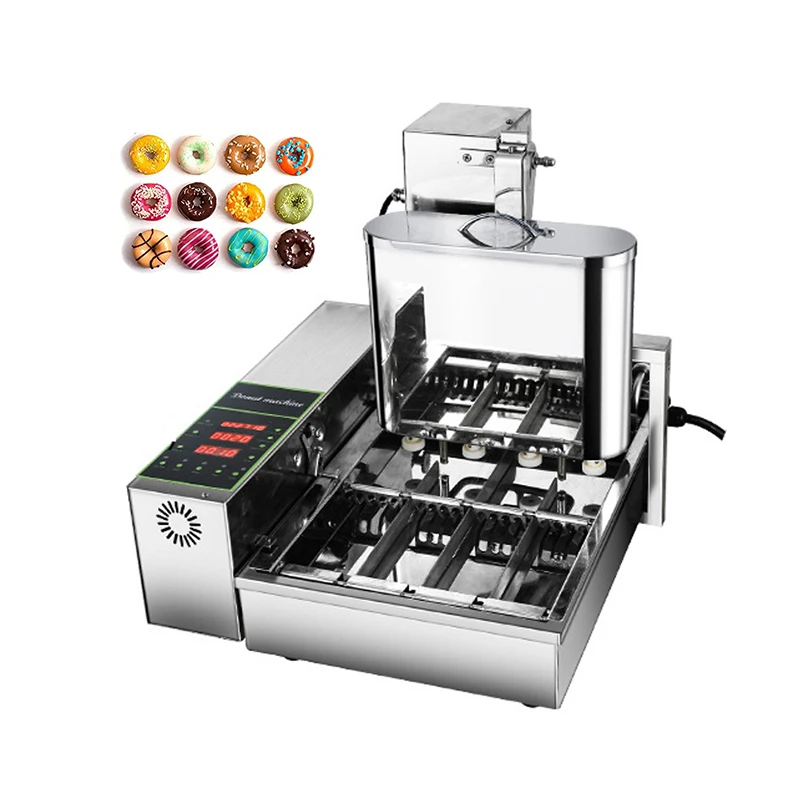 

Commercial Doughnut Machine 110V/220V Automatic 4-Row Mini Doughnut Maker Machine Donut Cake Fryer Forming Frying Machine