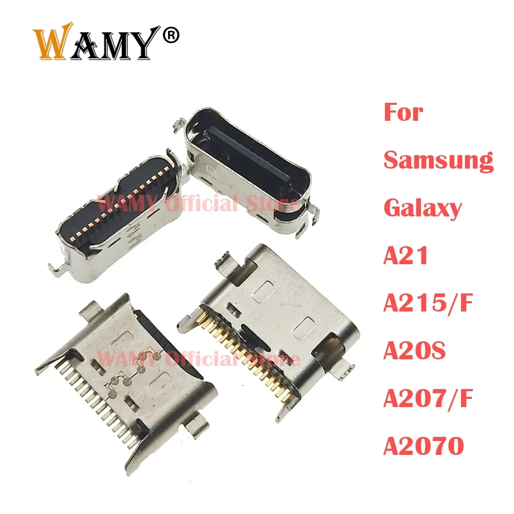 10-100pcs WAMY USB Charging Dock Port Plug Charger Connector Socket For Samsung Galaxy A21 A215 A215F A20S A207 A207F A2070