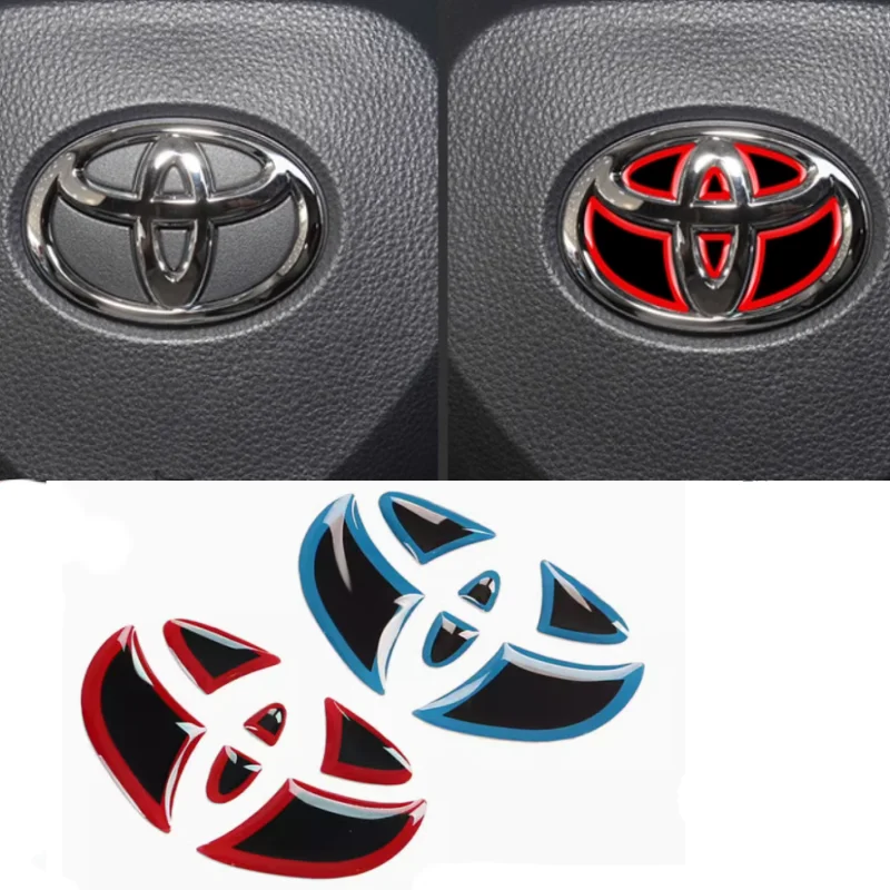 Carbon Fiber Trims Car Steering Wheel Inner Sticker For Toyota Prius Corolla Rav4 Yaris Verso Camry Interior Decals Accessories