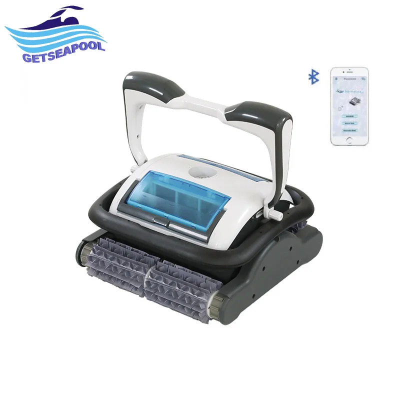 

Blueteeth Remote Control Full Automatic Swimming Pool Cleaning Equipment Grampus Robotic Pool Robot Cleaner