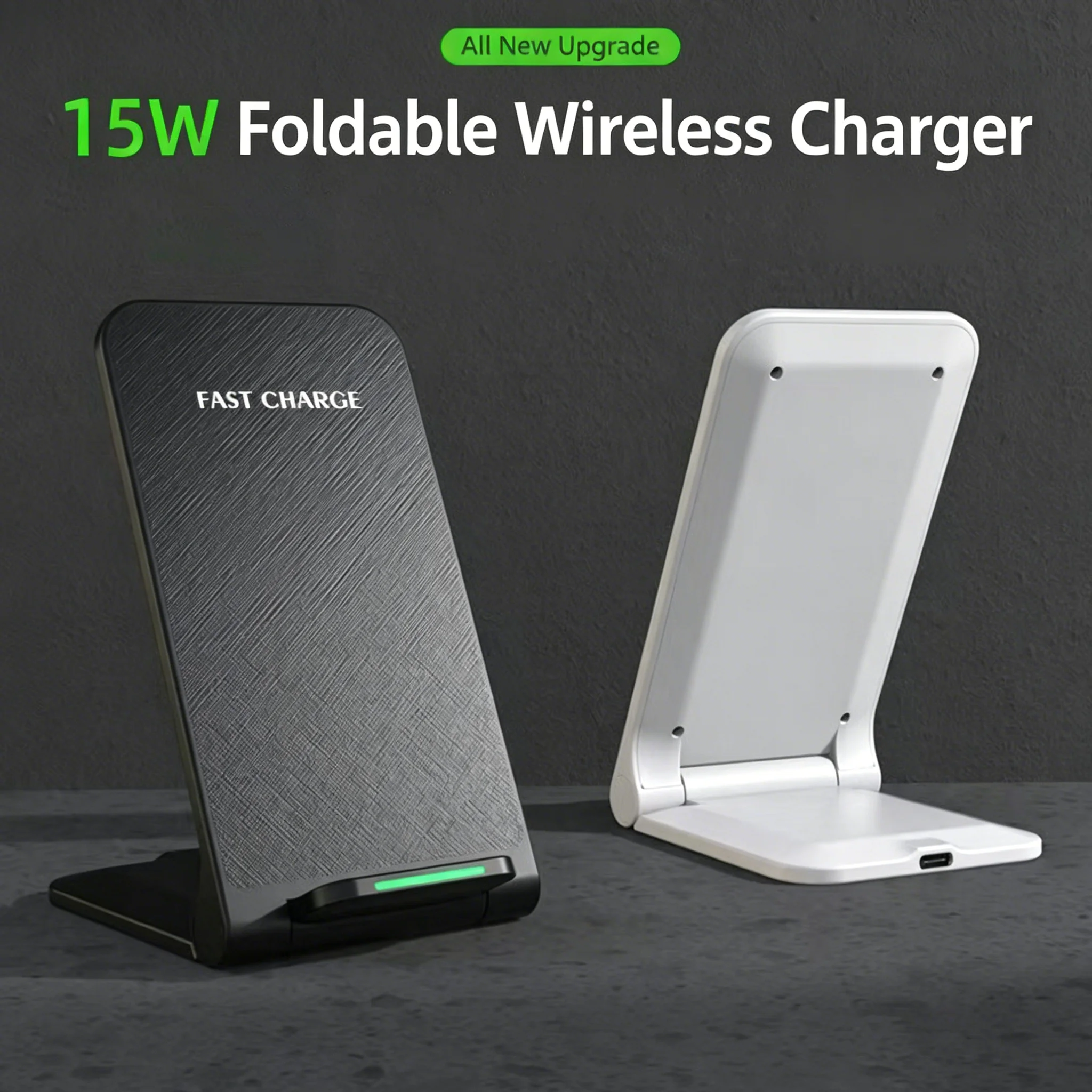 Magnetic Fast Charging Station 15W Wireless Charger Desktop Fold Smart Phone Holder Charge For Magsafe Phone 17 16 15 14 13 12