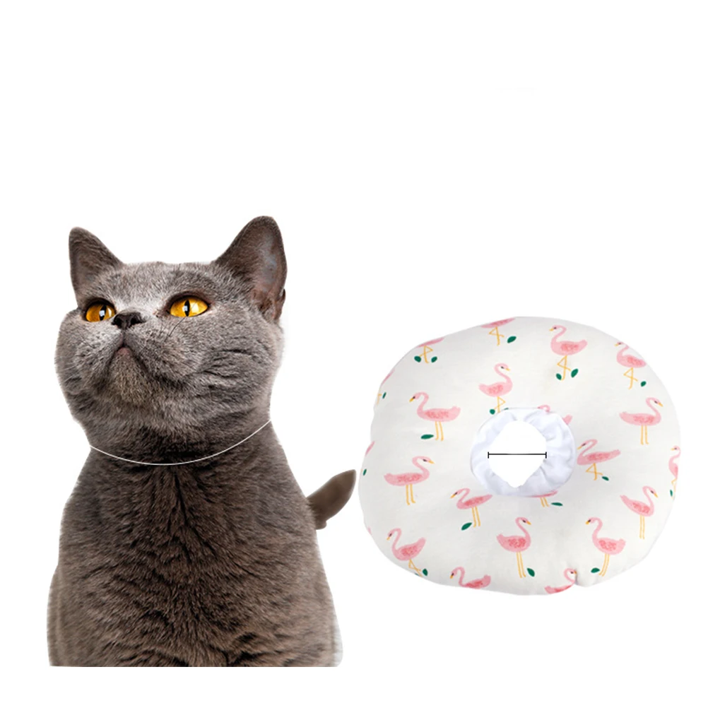 

Pet Hood Dog Collars Large Breeds Soft Cone Cloth Elizabethan Necklace Cat Adjustable Washable Prevent Injury Healing Wound Safe
