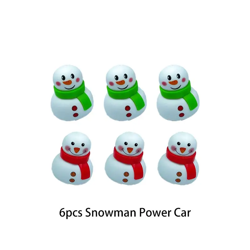 Christmas Party Gifts Power Car Decoration Cartoon Christmas Tree Santa Claus Snowman Pull Back Car Birthday Party Gift Supplies