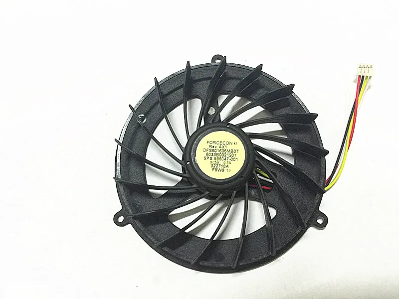 New Laptop CPU Cooling Fan for HP 8740W 8675W 8760W 8770W Fan DFS601605MB0T 596047-001