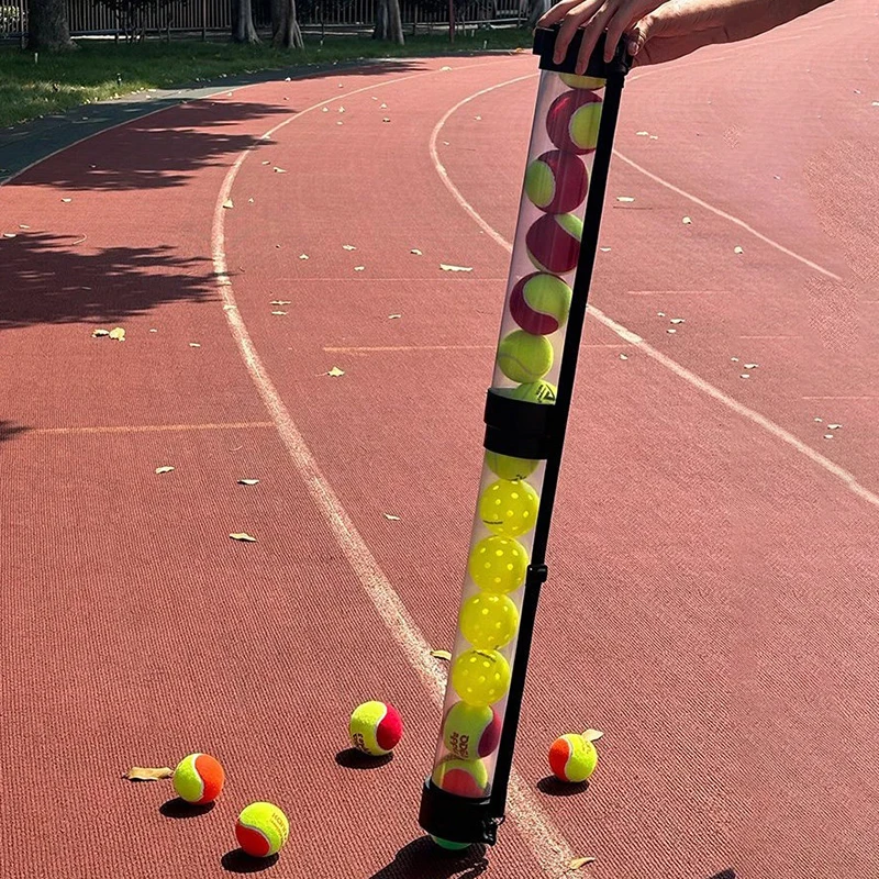 

Portable Tennis Ball Pick Up Bucket Lightweight Tennis Ball Picker Large Capacity Balls Picking Frame Plastic Sports Equipment