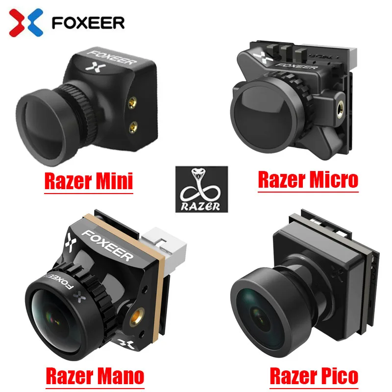 

Foxeer Razer Mini / Micro/ NANO/PICO 1200TVL PAL/NTSC Switchable 4:3 16:9 FPV Camera For FPV Racing Drone Upgrade Version