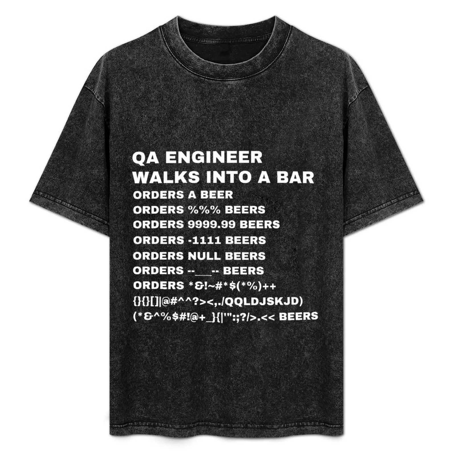 

QA Engineer walks into a Bar T-Shirt custom shirt tees hippie clothes korean fashion mens t shirts pack