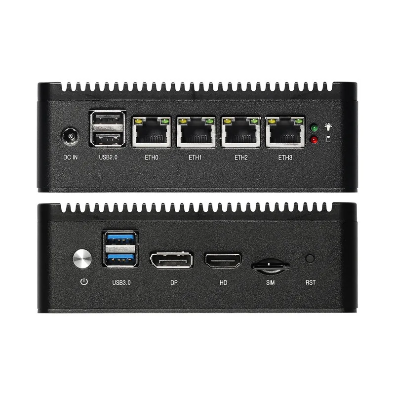 

Four network port computer host 4USB quad-core J4125/N4000 mini industrial control host