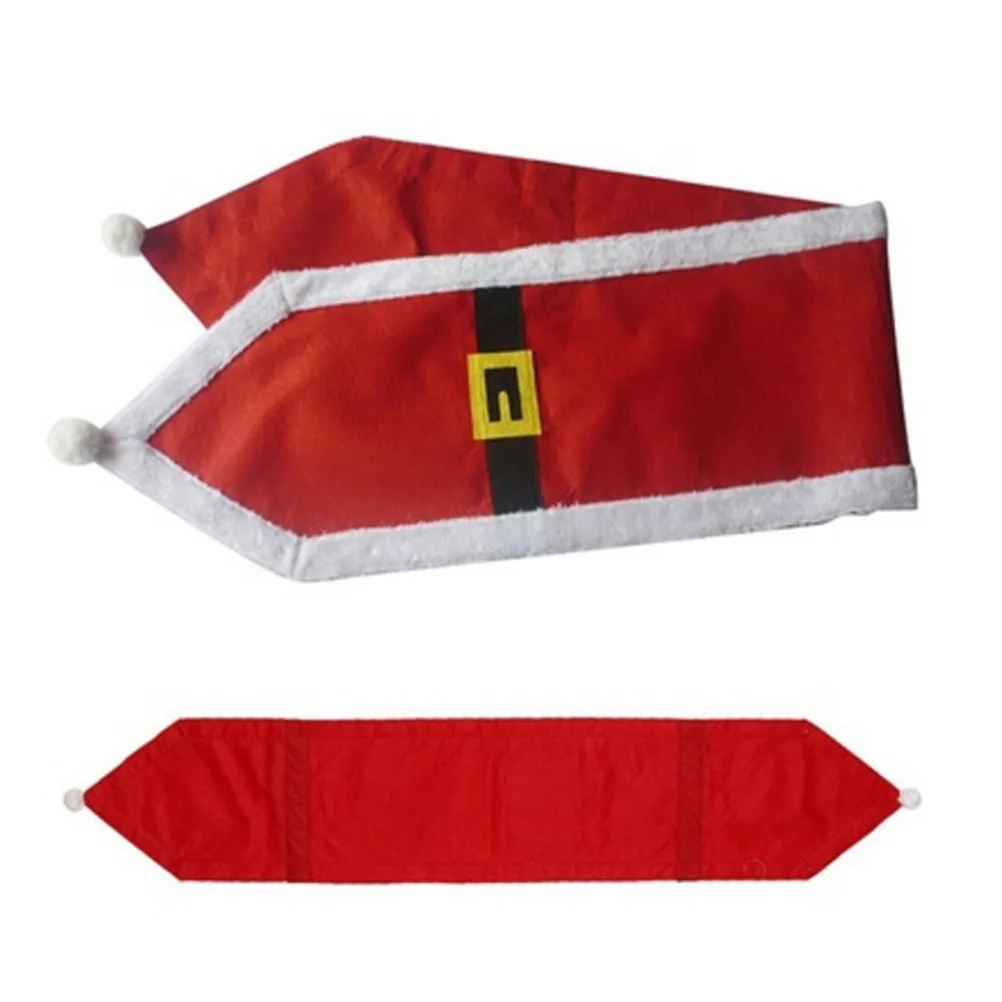 

Christmas Table Runner 180x35cm Red Fabric Decorative Tapestry for Holiday Party Dining Decorations Christmas Theme