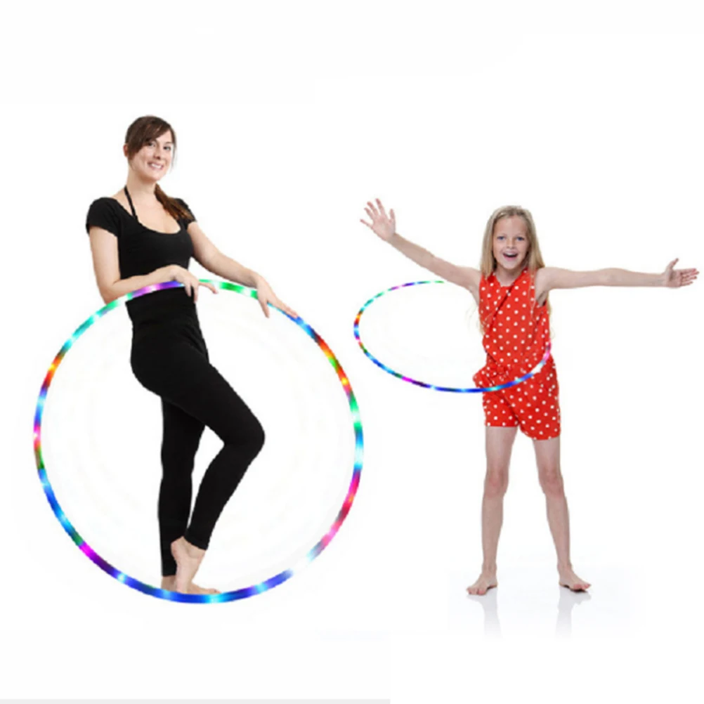 LED Hoop LED Hoop Light Weight Exercise Hoops LED Light Up Hoops Dancing Hoops for Kids and Adults Light Weight Exercise Hoops
