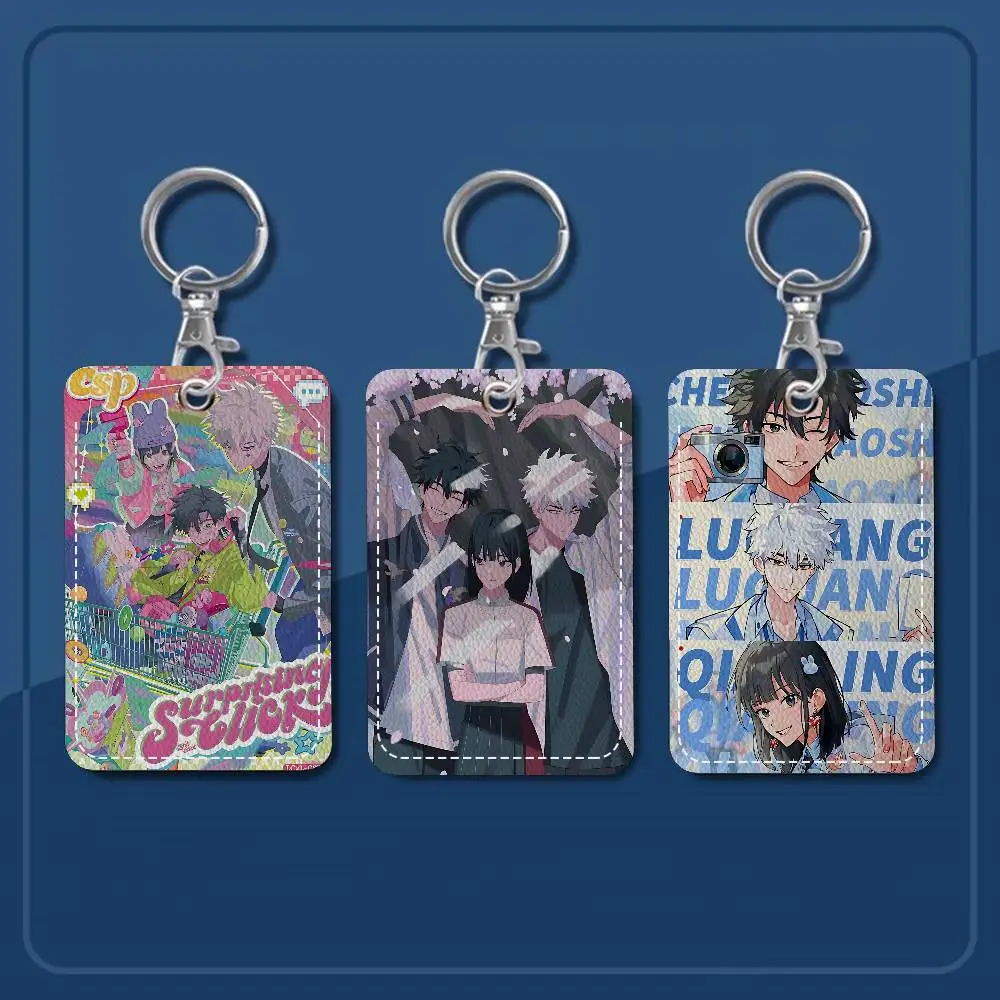 Popular Anime Link-Click Holder Keychain With Keychain For Access Card Bus Pass & Card Credit ID Bank Card Protective Case