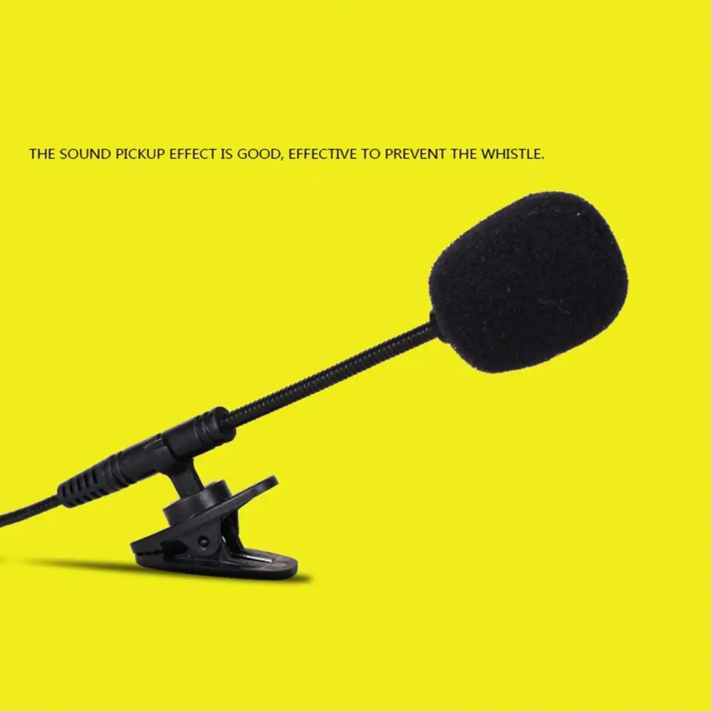 3,5 мм чистый звук, мини-петлированный микрофон, проводной микрофон, усилитель голоса, гибкая регулировка угла, петличный микрофон