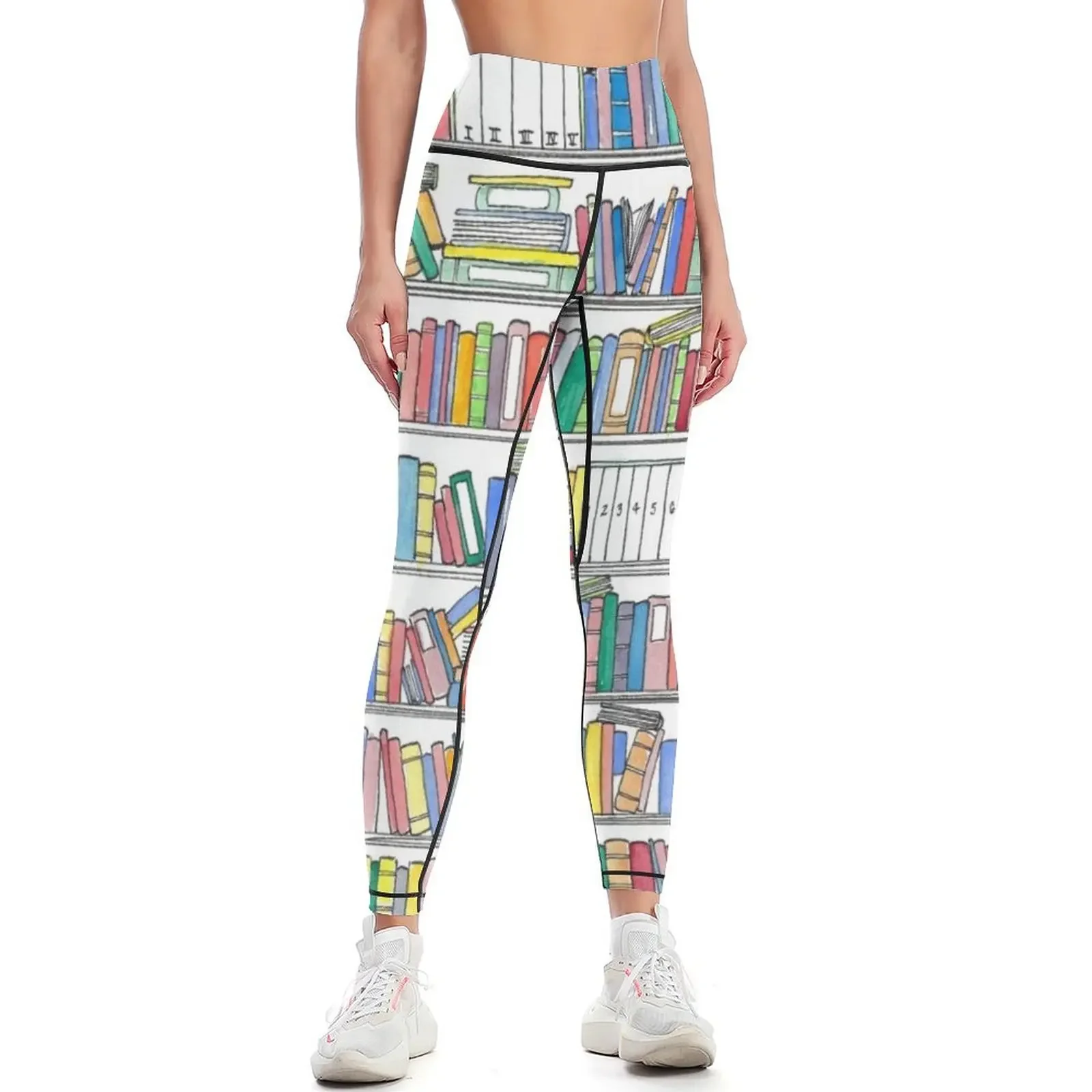 

Rainbow Bookcase Leggings Women's fitness Legging sport workout clothes for Women's high waist Womens Leggings