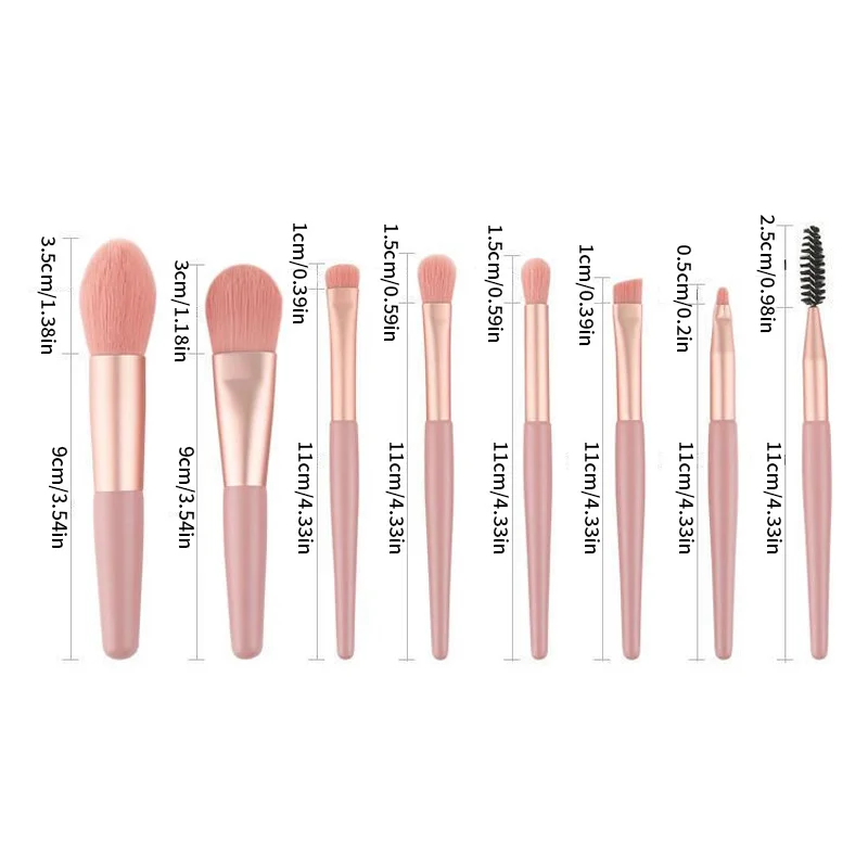 ¡8 pinceles de maquillaje gratis! Bolsa de cosméticos de viaje impermeable - Organizador de artículos de tocador de nailon