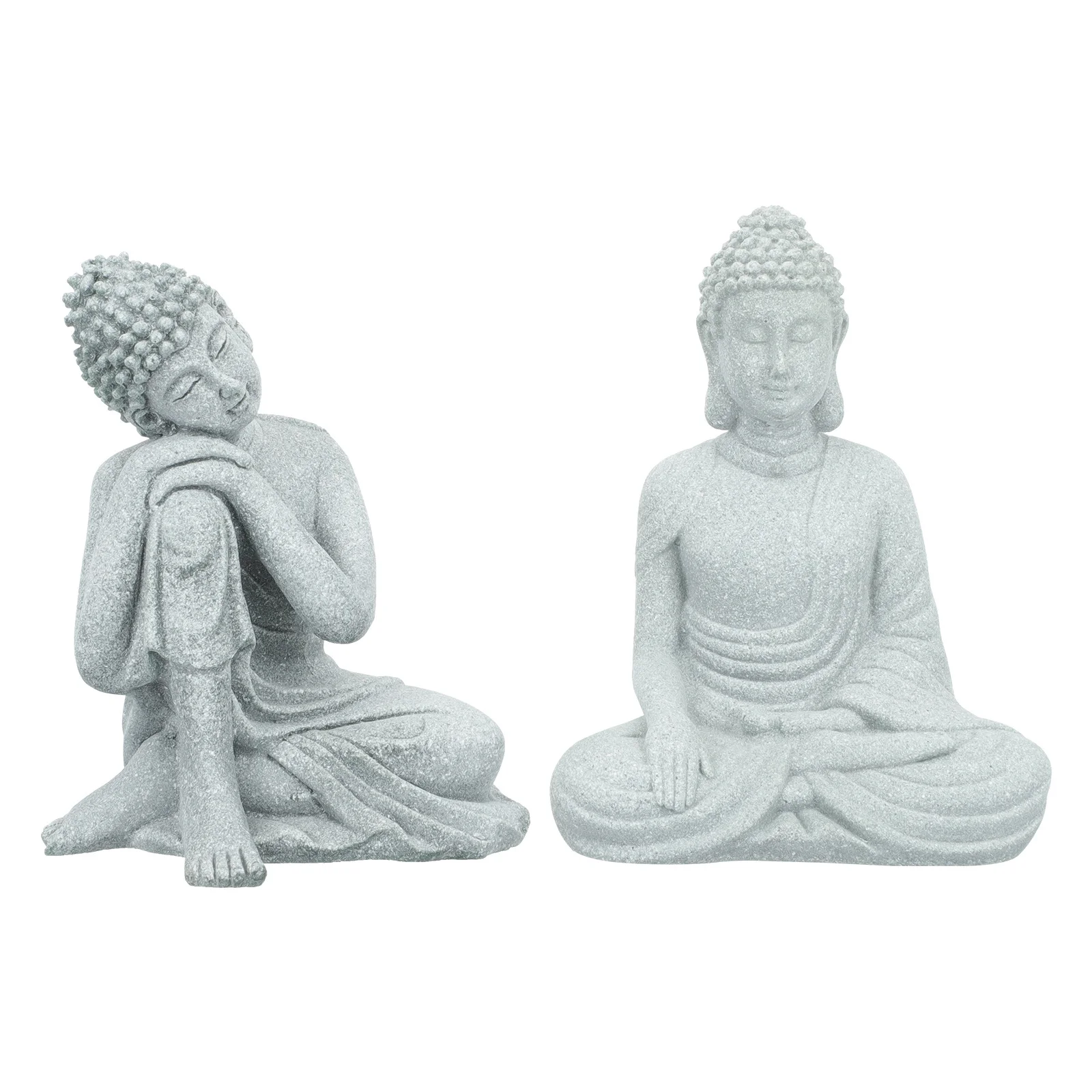 

2 Pcs Garden Wall Ornaments Outdoor Indoor Modern Decorations Statues Miniature