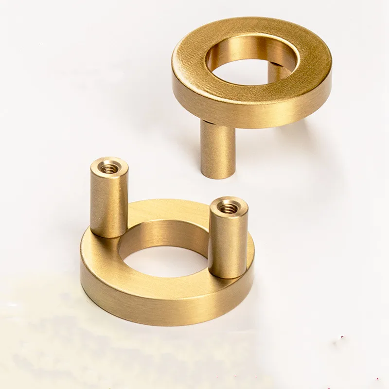 Gold Furniture Knobs Brass Cabinet Knobs and Handles Kitchen Furniture Drawer Pulls Gold Cupboard Door Handle