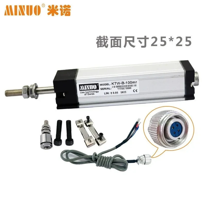 MINOR MINUO Electronic Ruler KTW-A-50 KTW-50mm Displacement Sensor, Resistance Ruler