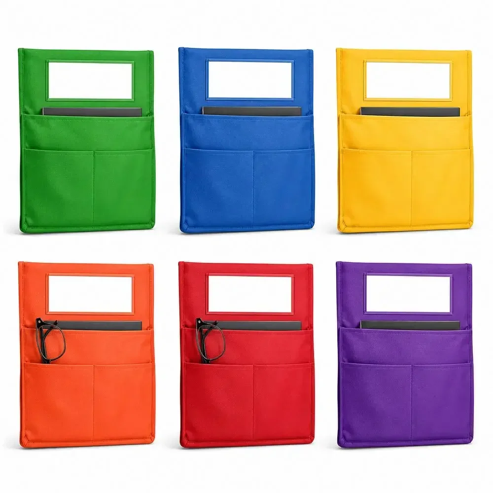 Classroom Chair Pocket Chair Back Organizer Multi-Pocket Storage Oxford Cloth Hanging Storage Bag Durable Hanging