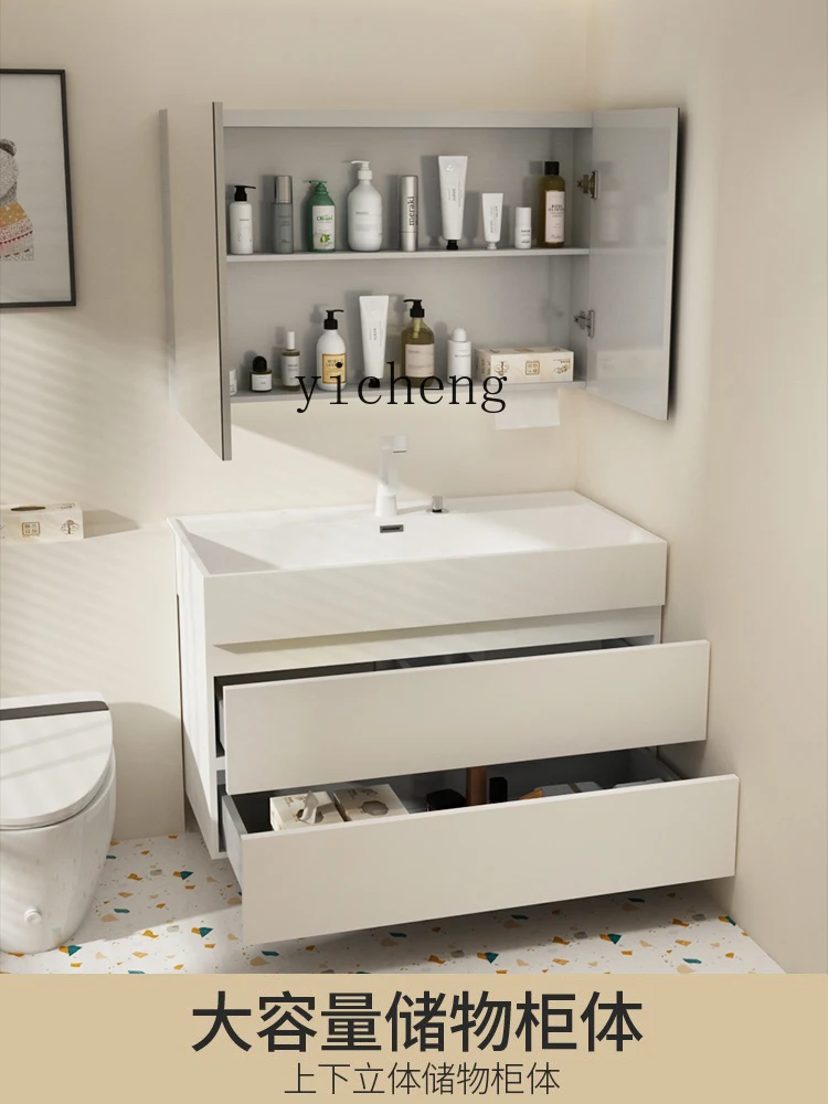 

Stainless Steel Bathroom Cabinet Combination Bathroom Wash Basin Hand Washing Washbasin